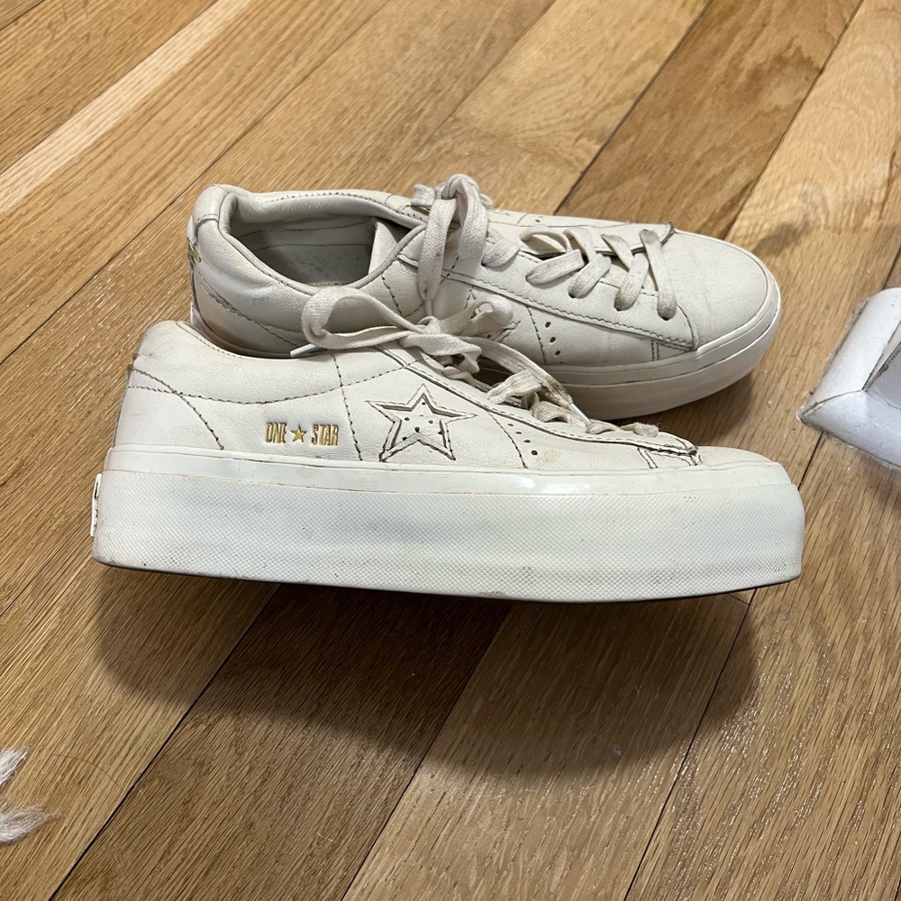 Leather Platform Converse